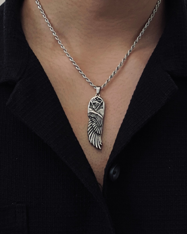 گردنبند مردانه بال فرشته