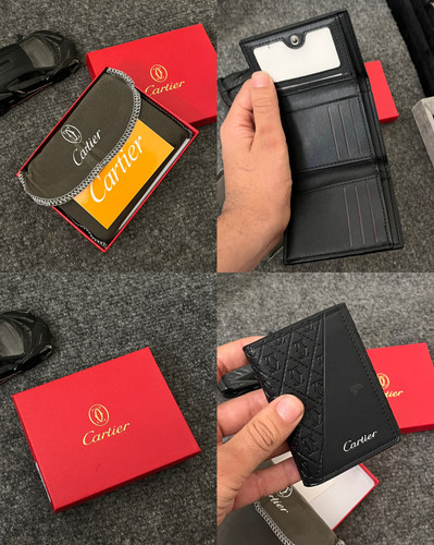 کیف پول چرم Cartier