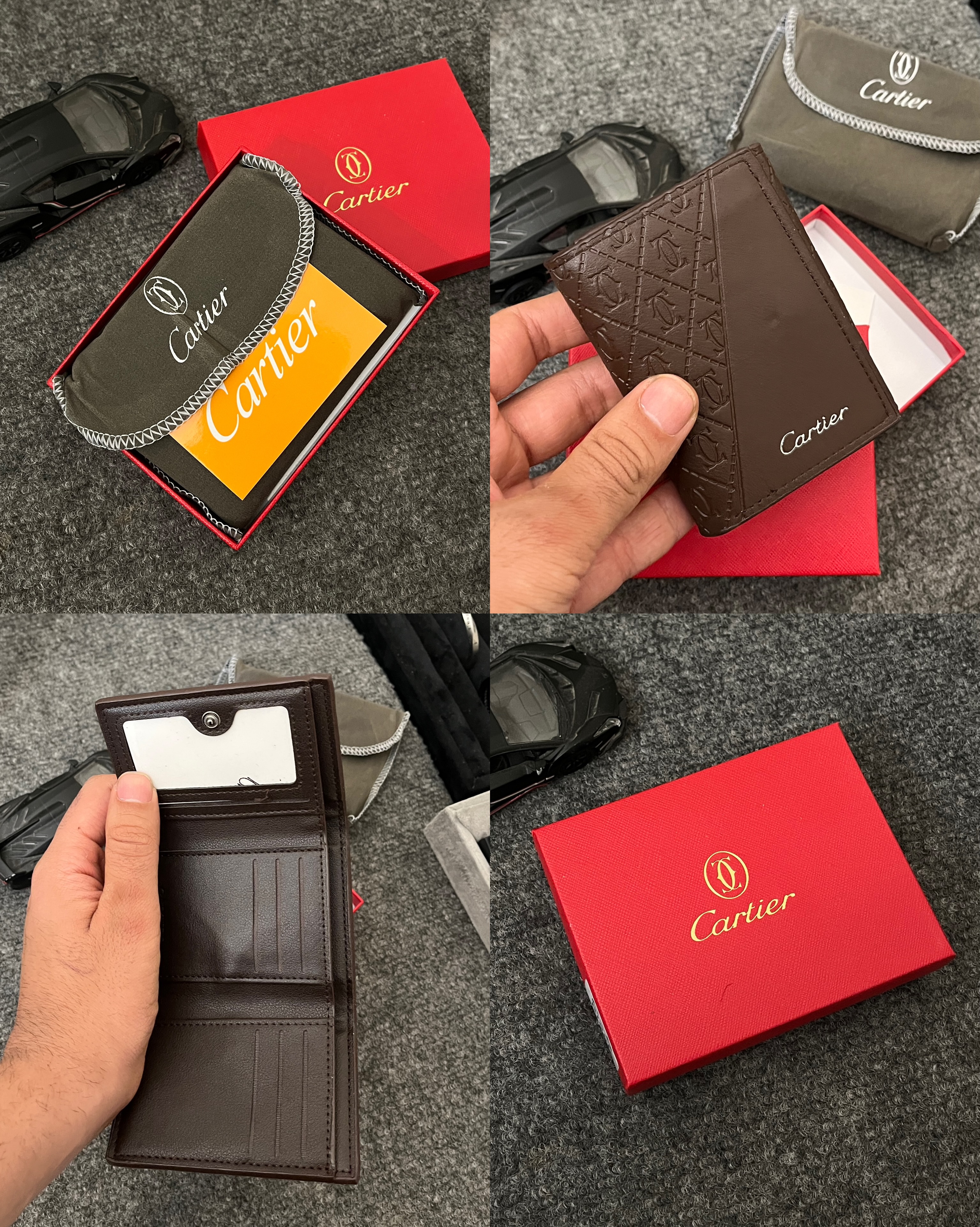 کیف پول چرم Cartier